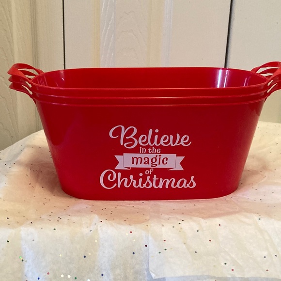 Other - Bundle of three Christmas tubs